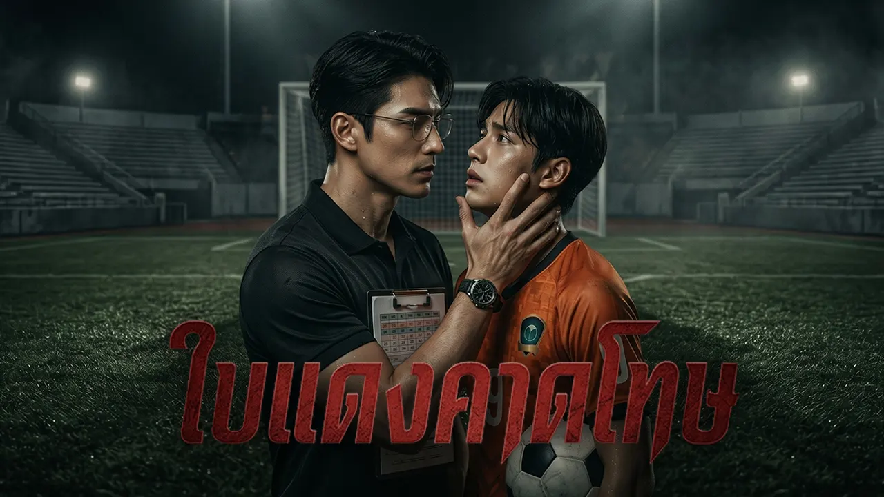หน้าปกนิยายเรื่อง ใบแดงคาดโทษ